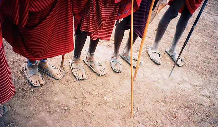 Masajské obutí. Barum?